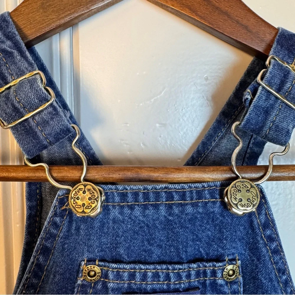 Vintage OshKosh B'gosh Blue Jean Cowboy Overalls 18 Months USA Farmer Ranch‎